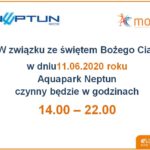 Do Aquparku Neptun zapraszamy od 6 czerwca!