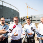 Wizyta na budowie hali sportowo-widowiskowej